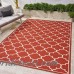 Alcott Hill Hennessey Geometric Red Indoor/Outdoor Area Rug FOME6977